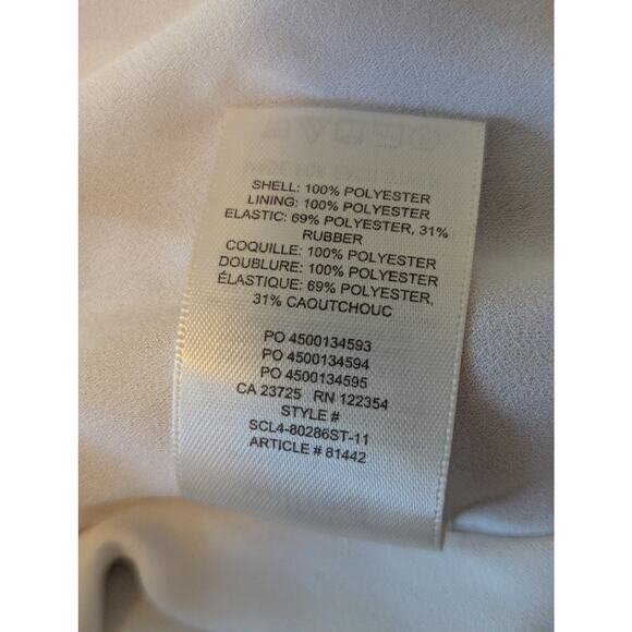 Aritzia Wilfred Tempest Chiffon Semi Sheer Smocked Mini Dress in Pastel Print M - Picture 6 of 6